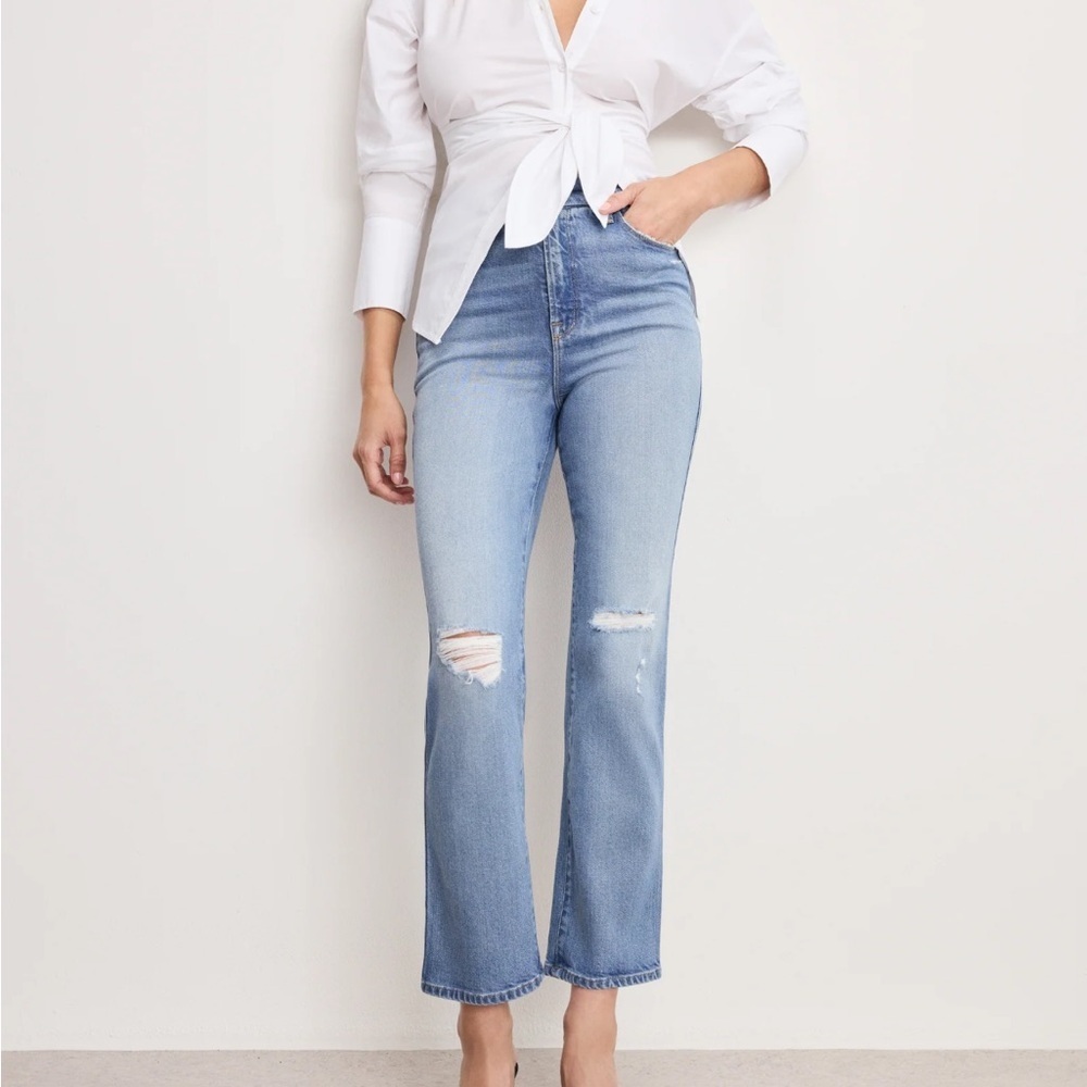 NWT Good American Good Curve Straight Size 4 Jeans